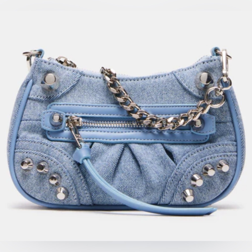 Steve Madden VILMA Baguette Bag Denim
